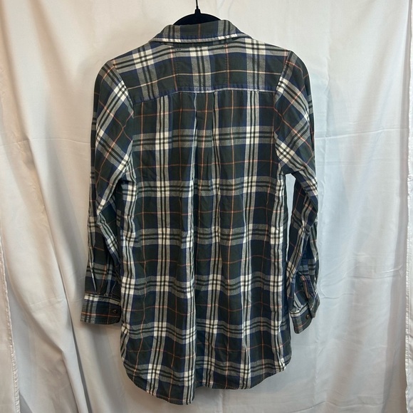 Urban Outfitters Renewal Shirt Flannel Button Up Long Sleeve Stripes Plaid Top - Picture 7 of 11